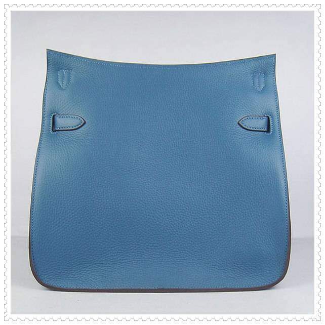 Hermes Jypsiere shoulder bag middle blue with gold hardware - Click Image to Close
